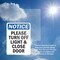 Signmission Please Turn Off Light & Close Door, 5 in W x Rectangle, Vinyl Decal OS-2PACK-NS-D-57-V-17605 - alternate 4